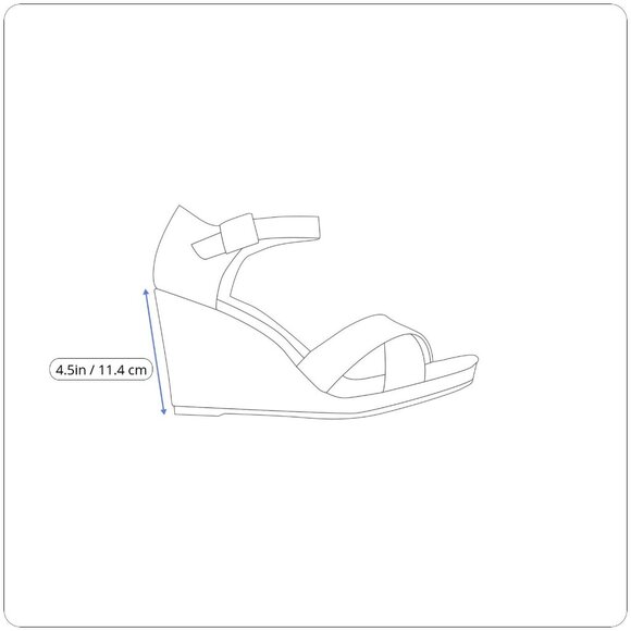 Nine West Women’s Black Leather Wedge Open Toe Josette Sandals Size 9M - Picture 9 of 9